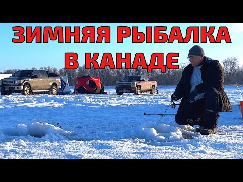 Видео: Зимняя рыбалка в Канаде.  Наловил лимит за час. Все что нужно знать о рыбалке в Канаде. CUAET