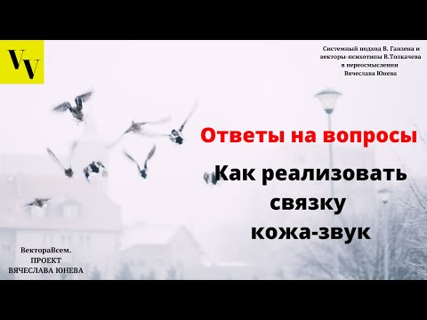 Видео: Как реализовать связку кожа-звук. ВектораВсем. Проект Вячеслава Юнева