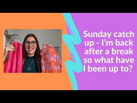 Видео: Воскресный обзор шитья — я вернулась с захватывающим видеоблогом, где делюсь мастер-классами, тка...
