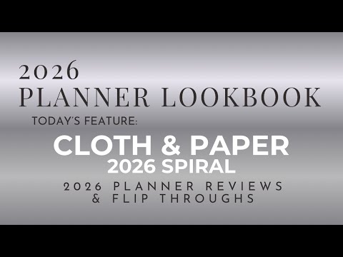 Видео: Планировщик на спирали Cloth & Paper 2026 + коробка с подпиской на ноябрь