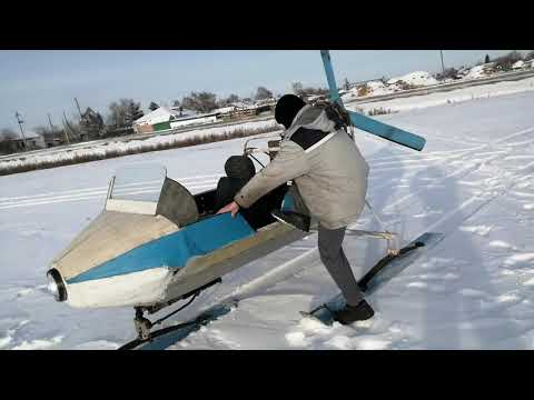 Видео: Аэросани двигатель 21083.