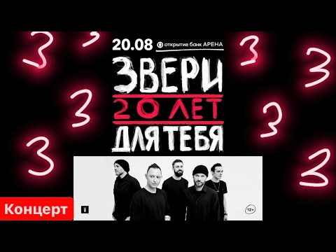 Видео: ЗВЕРИ 20 ЛЕТ Концерт Открытие Арена 20.08.2022.