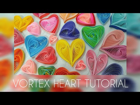Видео: Урок по созданию вихревого сердца в технике квиллинг