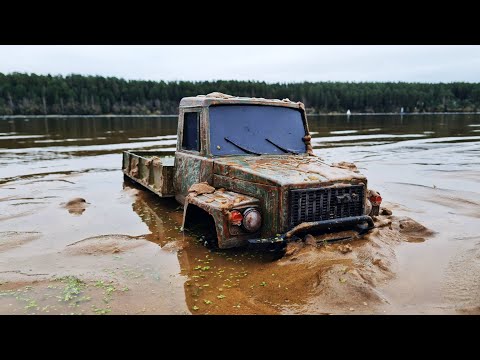 Видео: НАШЛИ ГАЗ САДКО ! ... Вытащили и запустили двигатель! ... RC OFFroad 6x6