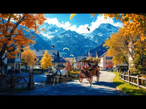 Видео: Золотая осень пришла в город Интерлакен, Швейцария🇨🇭🍁Швейцарские пешеходные экскурсии