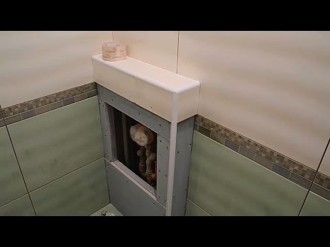 Видео: Укладка плитки на заваленные стены до 10 см.  ч.7