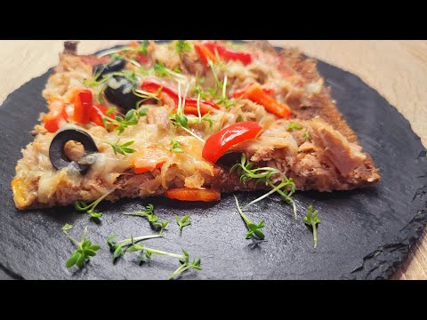 Видео: Пицца из льняной муки для диабетиков на ужин.