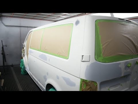 Видео: Покраска микроавтобуса VW Transporter T5