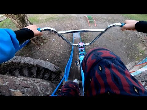 Видео: Я на BMX VS Строители...Довыпендривался😨