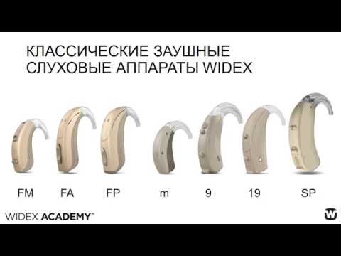 Видео: Классификация слуховых аппаратов Widex. Формфакторы.