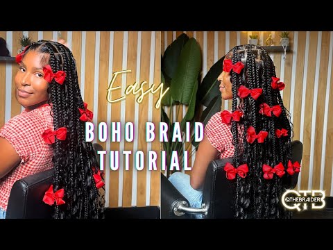 Видео: ЛЕГКИЙ урок по плетению кос в стиле бохо
