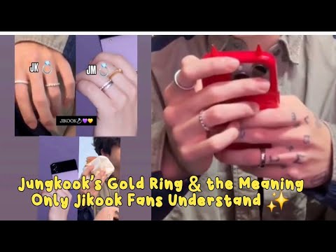 Видео: Золотое кольцо Чонгука и его значение, понятное только фанатам Джикука ✨