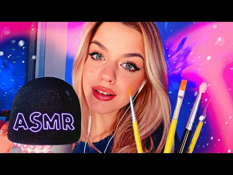 Видео: АСМР РИСУЮ НА ТЕБЕ 🖌 / звуки рта, неразборчивый шепот💦