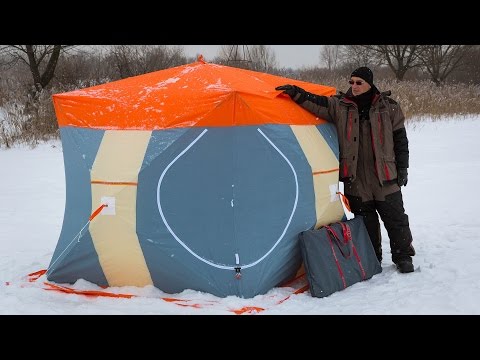 Видео: Зимняя палатка Митек Нельма 2 куб с внутренним тентом