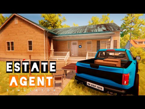 Видео: Estate Agent Simulator #2 - Строим ДОМ - Открываем Контейнеры и покупаем АВТО ( первый взгляд )