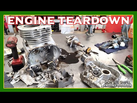 Видео: Разборка взорвавшегося двигателя газонного трактора John Deere!