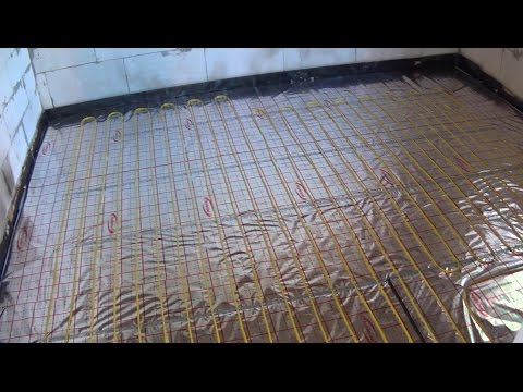 Видео: Полное отопление нагревательным кабелем