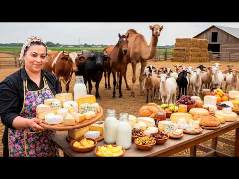 Видео: Азербайджанка доит 100 литров молока и готовит 10 разных блюд за 1 день