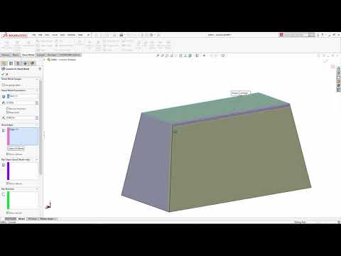Видео: SOLIDWORKS - Листовой металл 101