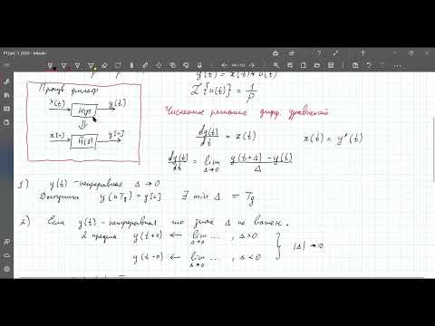 Видео: РТЦиС 2021. Лекция 35. Методы Эйлера для синтеза цифровых фильтров