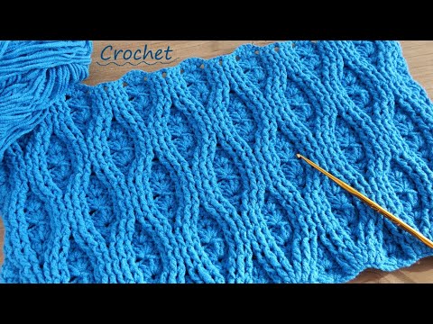 Видео: Плотный УЗОР КРЮЧКОМ, который всем понравится! ВЯЗАНИЕ для начинающих  Crochet Pattern for Beginners