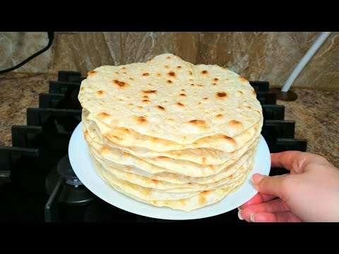 Видео: Армянский Лаваш на сковороде! Рецепт Нежного Лаваша Дома!