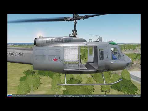 Видео: Авторотация на UH  1H Huey