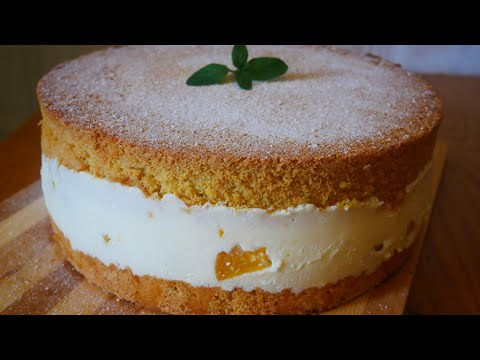Видео: Торт с ТВОРОЖНЫМ СУФЛЕ и КУСОЧКАМИ ПЕРСИКА