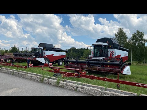 Видео: Подготовка к уборочной | Молния чуть не ударила в комбайн | Попали под ливень