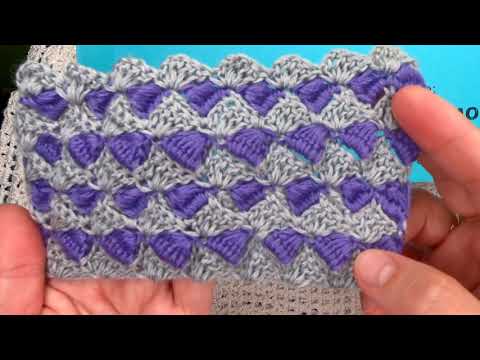 Видео: Очень ПРОСТОЙ образец ДЕТСКОГО одеяла КРЮЧКОМ для НАЧИНАЮЩИХ , crochet baby  ( узор № 365)