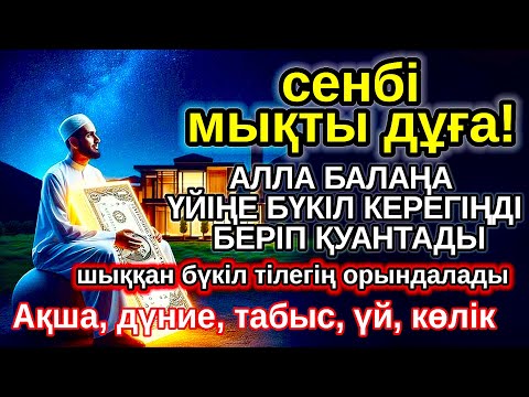 Видео: сенбі КҮНІ ЕҢ ҚҰДІРЕТТІ ДҰҒА! Алла бүкіл тілеуіңді және балаңа керектің бәрін беріп қояды