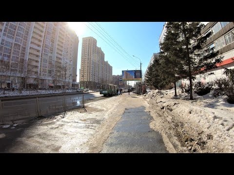 Видео: Новосибирск - Пешком от площади Калинина до зоопарка [4К]