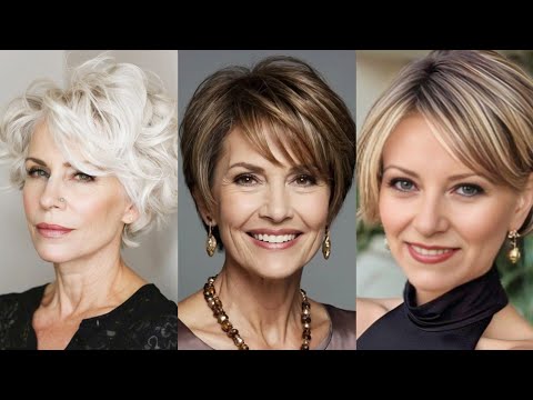Видео: Стрижка для женщин 50+, 60+ и 70+ — женская стрижка