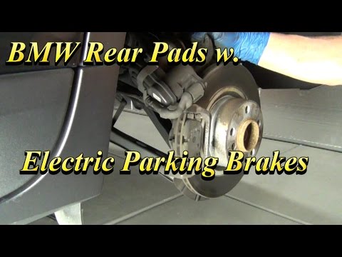 Видео: Задние тормозные колодки BMW с электрическим стояночным тормозом