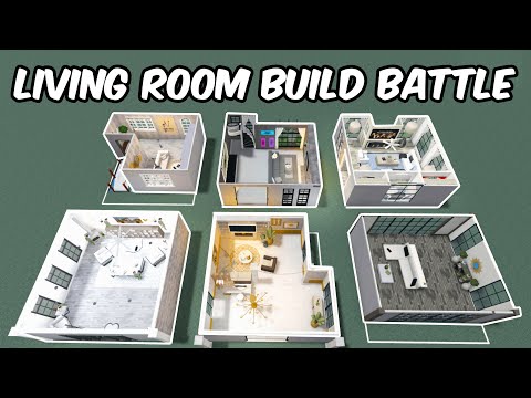 Видео: Битва за строительство гостиной стоимостью 50 тыс. кв. м в Блоксбурге