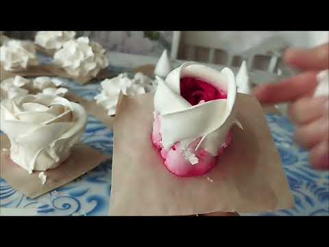 Видео: Создание зефирных цветов для букета! 💐