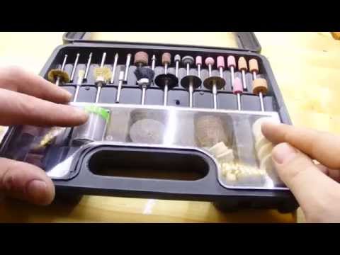 Видео: Обзор Verto 100 сто аксессуаров для мини дрели, гравера дешевле и качественней чем в Китае.