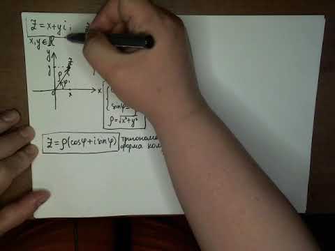 Видео: Тригонометрическая форма комплексного числа