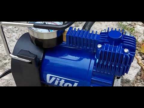 Видео: Автокомпресор ViTOL К-50 150 psi 15 A 40 л