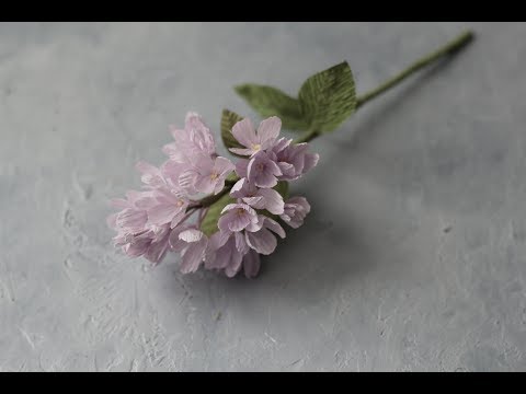 Видео: Мастер класс. Сирень из гофрированной бумаги. Hand made paper flowers