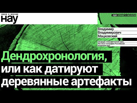 Видео: «Дендрохронология, или как датируют деревянные артефакты». Спикер: Владимир Владимирович Мацковский