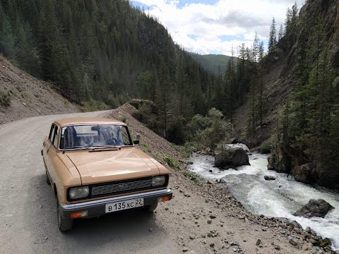 Видео: Путешествие по Алтаю на Москвиче-2140SL / Чаган-Узун - Улаган / День второй.