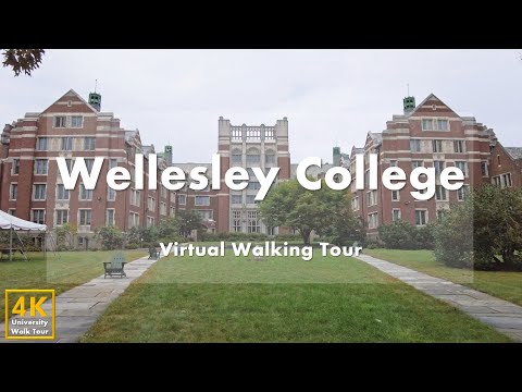 Видео: Колледж Уэллсли (Wellesley College) - Виртуальная пешеходная экскурсия [4k 60fps]