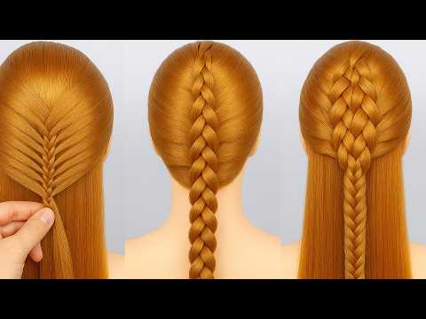 Видео: Простые прически разных типов | Простые прически | Новые стильные прически для девочек