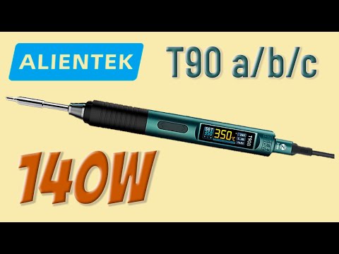 Видео: Пожалуй лучший USB Паяльник ALIENTEK T90 - мощность 140W, цветной дисплей, удобное правление и ещё!