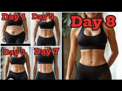 Видео: 8-минутное сжигание жира по всему телу 🔥 | Тренировка для стройной талии, ног и спины дома