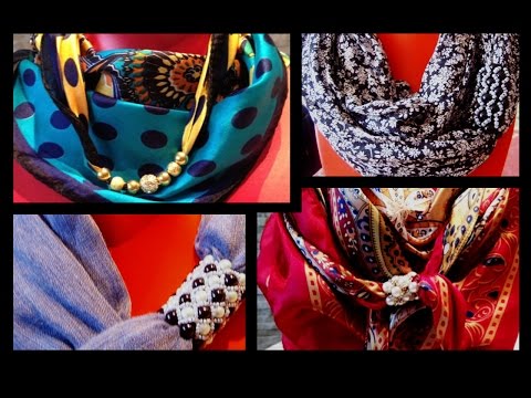 Видео: Платки~шарфы~палантины/1ч~Pink Lady