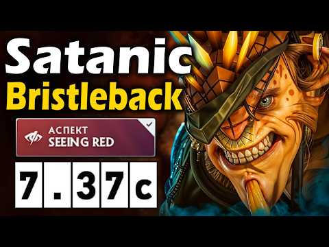 Видео: Сатаник Новый Керри Спирит на Бристлбеке! - Satanic Bristleback 7.37 ДОТА 2