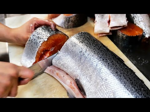 Видео: Чикагская еда - Лучшая копченая рыба в Чикаго! лосось, осетр,  соболь рыба
