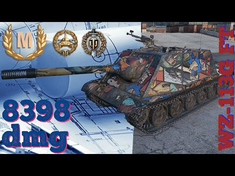 Видео: WZ-113G FT бой на мастера WoT / Ace tanker